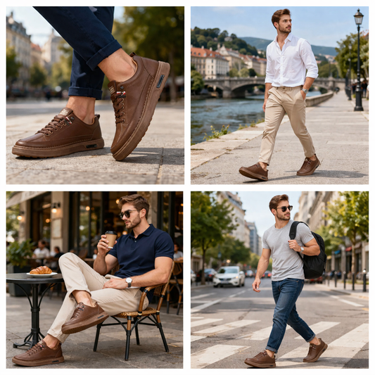 🎁 ¡Último día con un 30 % de descuento! ¡No te lo pierdas! ⏰ Zapatos italianos de piel auténtica, hechos a mano ✅ Soporte para el arco del pie: ayuda a aliviar las molestias ✅ Diseño ergonómico para caminar sin dolor