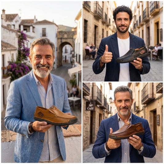 🎁 ¡Último día con un 30 % de descuento! ¡No te lo pierdas! ⏰ Zapatos italianos de piel auténtica, hechos a mano ✅ Soporte para el arco del pie: ayuda a aliviar las molestias ✅ Diseño ergonómico para caminar sin dolor