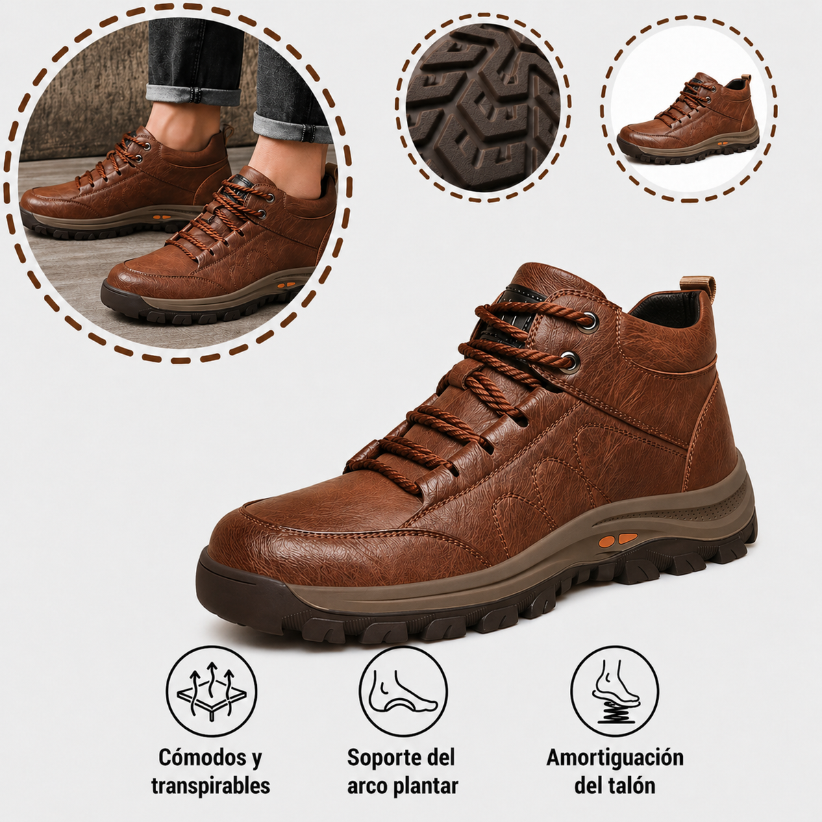 🎁 ¡Último día con un 30 % de descuento! ¡No te lo pierdas! ⏰ Zapatos italianos de piel auténtica, hechos a mano ✅ Soporte para el arco del pie: ayuda a aliviar las molestias ✅ Diseño ergonómico para caminar sin dolor