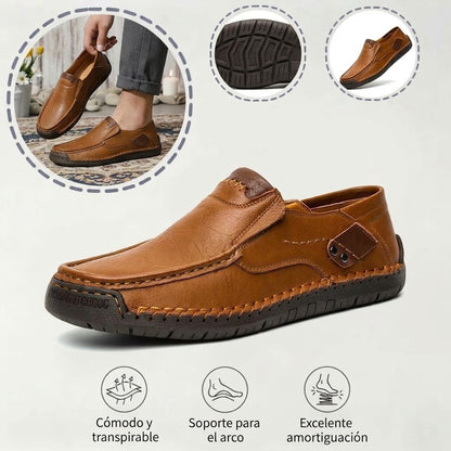 🎁 ¡Último día con un 30 % de descuento! ¡No te lo pierdas! ⏰ Zapatos italianos de piel auténtica, hechos a mano ✅ Soporte para el arco del pie: ayuda a aliviar las molestias ✅ Diseño ergonómico para caminar sin dolor