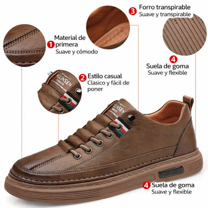 🎁 ¡Último día con un 30 % de descuento! ¡No te lo pierdas! ⏰ Zapatos italianos de piel auténtica, hechos a mano ✅ Soporte para el arco del pie: ayuda a aliviar las molestias ✅ Diseño ergonómico para caminar sin dolor