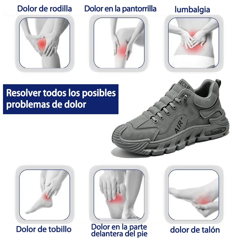 ⏰ ¡30% de descuento hoy! ¡No te lo pierdas! 🔥 Calzado ortopédico de alta calidad con diseño ergonómico y excelente soporte 🦶 Soporte para el arco del pie: ayuda a aliviar el dolor de pies.