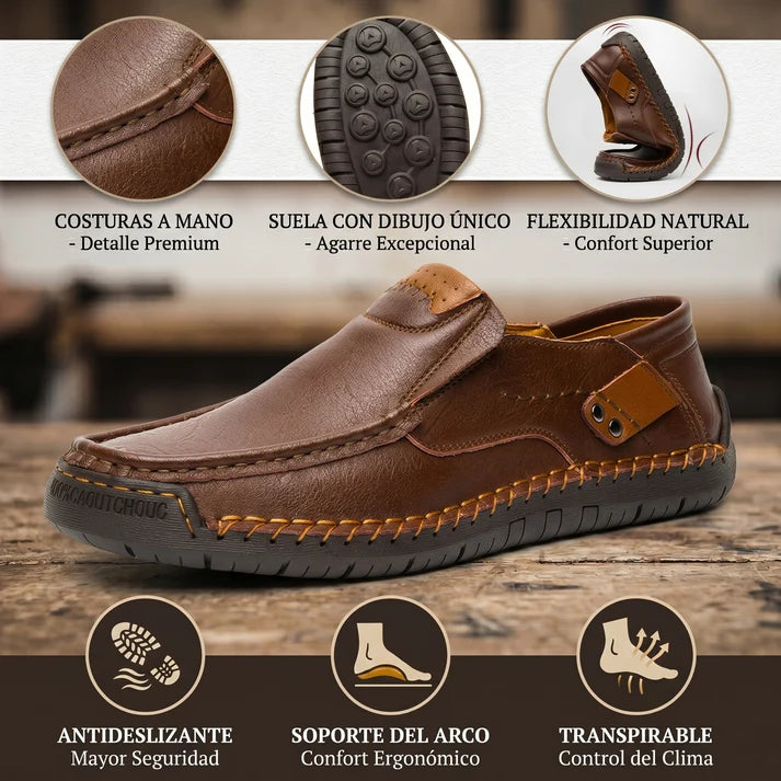 🎁 ¡Último día con un 30 % de descuento! ¡No te lo pierdas! ⏰ Zapatos italianos de piel auténtica, hechos a mano ✅ Soporte para el arco del pie: ayuda a aliviar las molestias ✅ Diseño ergonómico para caminar sin dolor