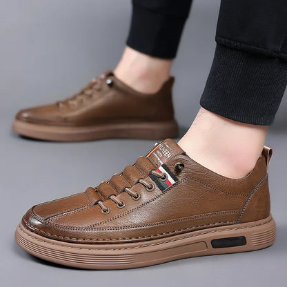 🐂 Zapatos de piel de becerro para hombre, fabricados en Australia 👞 Cosidos a mano, fáciles de poner y quitar ✅ Soporte para el arco del pie, alivio del dolor: caminar cómodamente