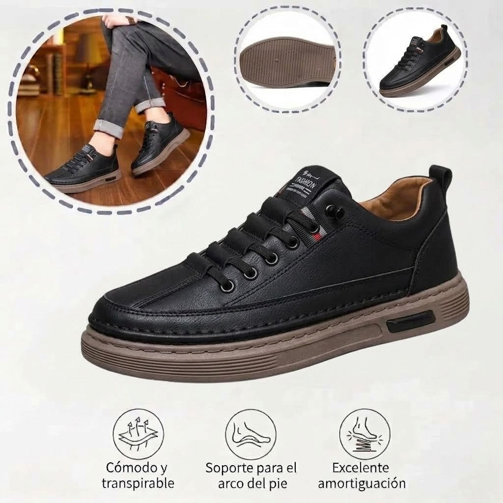 🎁 ¡Último día con un 30 % de descuento! ¡No te lo pierdas! ⏰ Zapatos italianos de piel auténtica, hechos a mano ✅ Soporte para el arco del pie: ayuda a aliviar las molestias ✅ Diseño ergonómico para caminar sin dolor