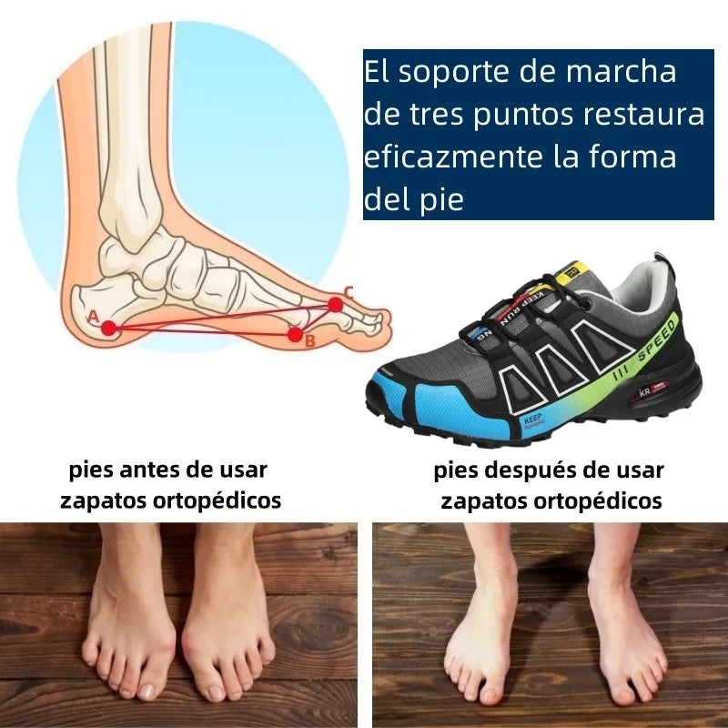 ⏰ ¡30% de descuento hoy! ¡No te lo pierdas! 🔥 Calzado ortopédico de alta calidad con diseño ergonómico y excelente soporte 🦶 Soporte para el arco del pie: ayuda a aliviar el dolor de pies.