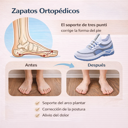 ¡Último día! ¡30 % de descuento! ✅ Zapatos ortopédicos diseñados especialmente para personas con problemas en los pies, que ayudan a aliviar el dolor de espalda, articulaciones y pies.