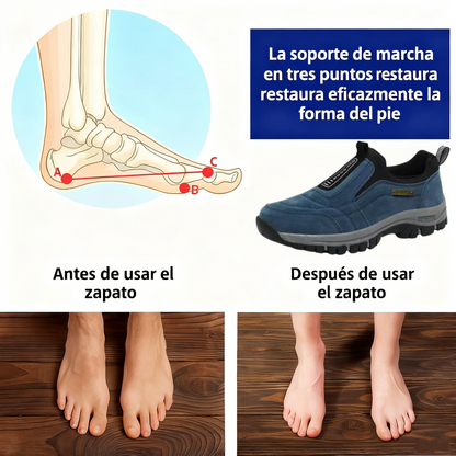 ⏰ ¡30% de descuento hoy! ¡No te lo pierdas! 🔥 Calzado ortopédico de alta calidad con diseño ergonómico y excelente soporte 🦶 Soporte para el arco del pie: ayuda a aliviar el dolor de pies.