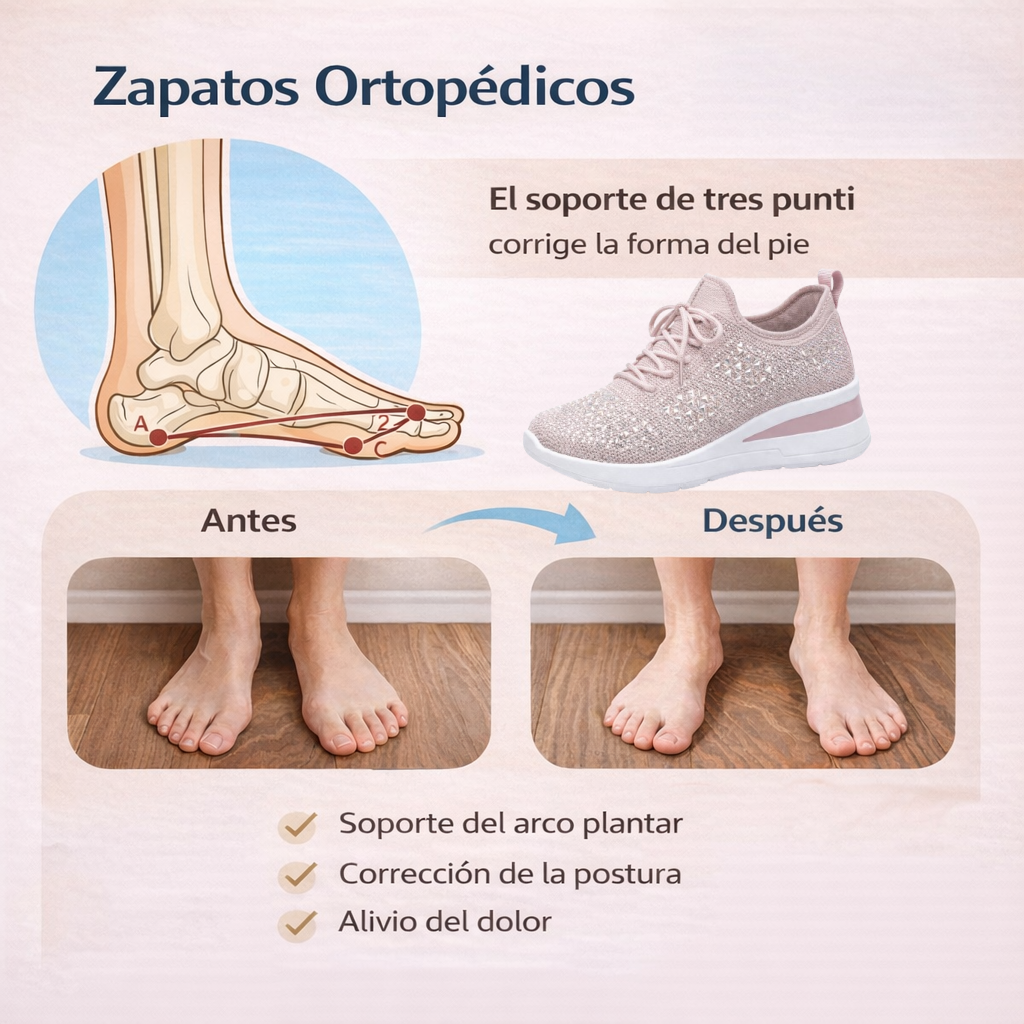 ¡Último día! ¡30 % de descuento! ✅ Zapatos ortopédicos diseñados especialmente para personas con problemas en los pies, que ayudan a aliviar el dolor de espalda, articulaciones y pies.
