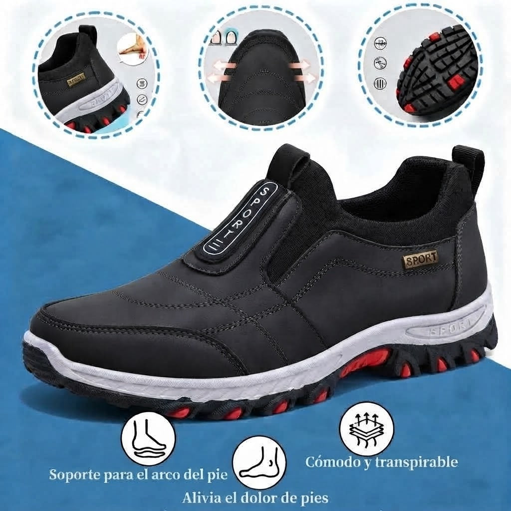 ⏰ ¡30% de descuento hoy! ¡No te lo pierdas! 🔥 Calzado ortopédico de alta calidad con diseño ergonómico y excelente soporte 🦶 Soporte para el arco del pie: ayuda a aliviar el dolor de pies.