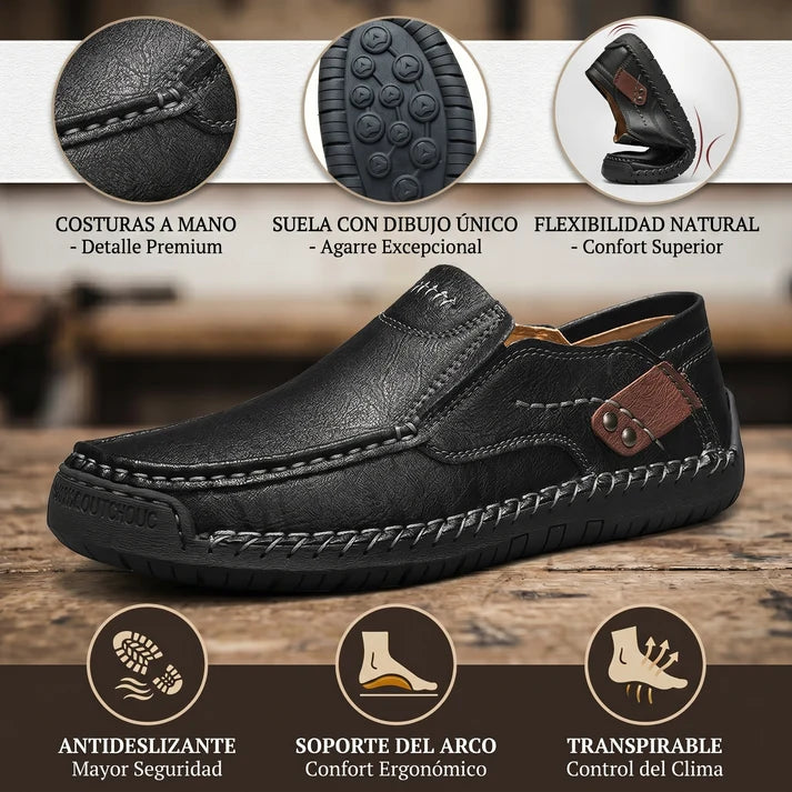 🎁 ¡Último día con un 30 % de descuento! ¡No te lo pierdas! ⏰ Zapatos italianos de piel auténtica, hechos a mano ✅ Soporte para el arco del pie: ayuda a aliviar las molestias ✅ Diseño ergonómico para caminar sin dolor