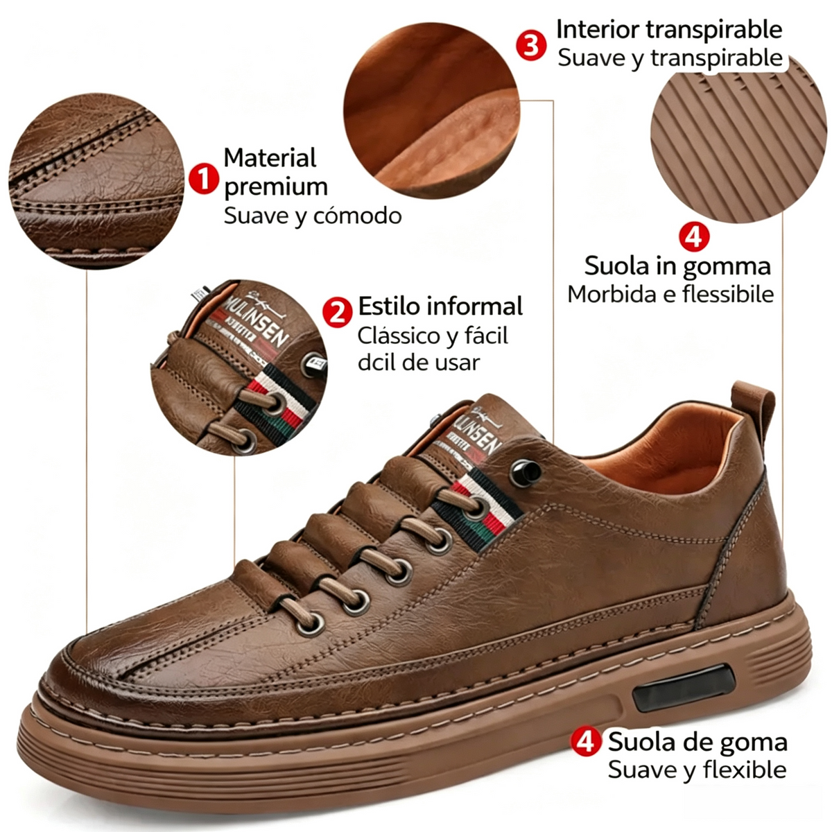 🐂 Zapatos de piel de becerro para hombre, fabricados en Australia 👞 Cosidos a mano, fáciles de poner y quitar ✅ Soporte para el arco del pie, alivio del dolor: caminar cómodamente