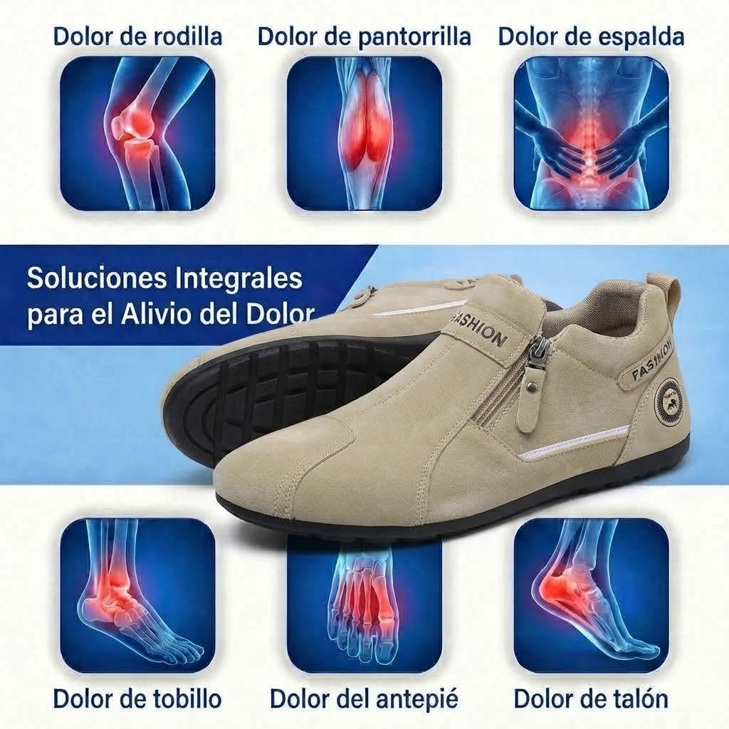 ⏰ ¡30% de descuento hoy! ¡No te lo pierdas! 🔥 Calzado ortopédico de alta calidad con diseño ergonómico y excelente soporte 🦶 Soporte para el arco del pie: ayuda a aliviar el dolor de pies.