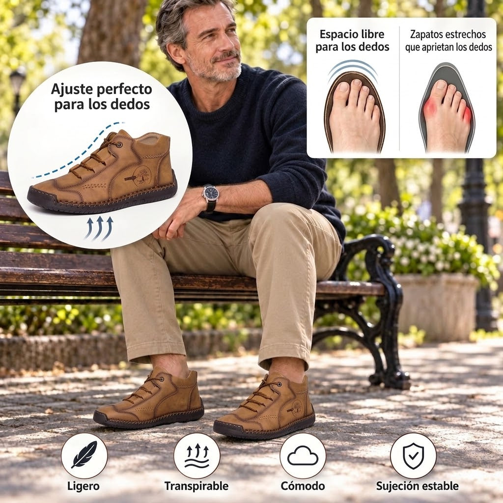🎁 ¡Último día con un 30 % de descuento! ¡No te lo pierdas! ⏰ Zapatos italianos de piel auténtica, hechos a mano ✅ Soporte para el arco del pie: ayuda a aliviar las molestias ✅ Diseño ergonómico para caminar sin dolor
