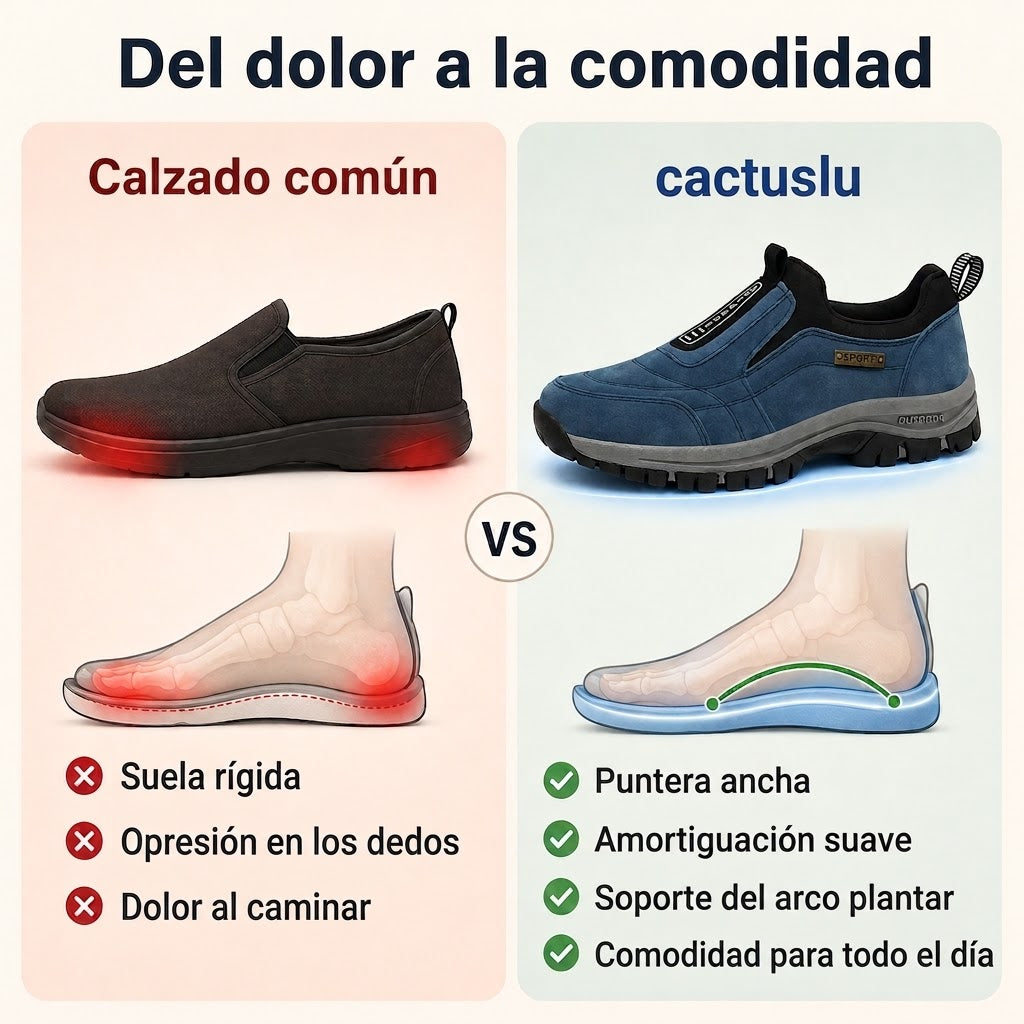 ⏰ ¡30% de descuento hoy! ¡No te lo pierdas! 🔥 Calzado ortopédico de alta calidad con diseño ergonómico y excelente soporte 🦶 Soporte para el arco del pie: ayuda a aliviar el dolor de pies.