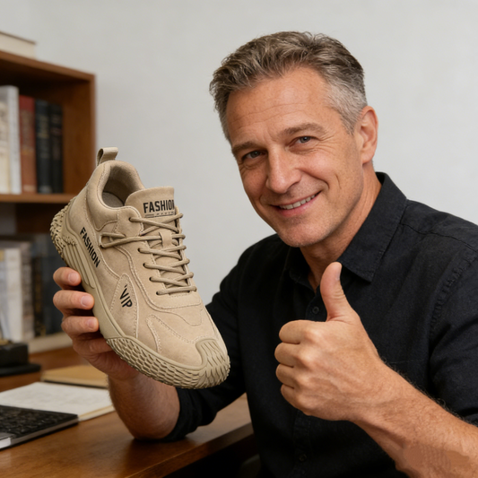 ⏰ ¡30% de descuento hoy! ¡No te lo pierdas! Zapatos ortopédicos ergonómicos para caminar que amortiguan eficazmente el impacto. ✅ Zapatos ortopédicos saludables, diseñados específicamente para hombres.