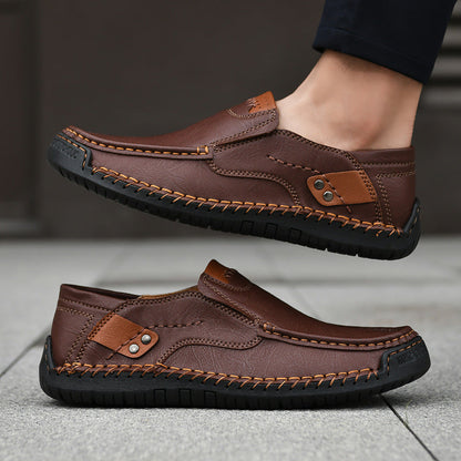 🔥 ¡30% de descuento por tiempo limitado! 🐂Mocasines de Cuero Premium - Comodidad y Estilo-Diseño ergonómico con soporte de arco, impermeables y antideslizantes.