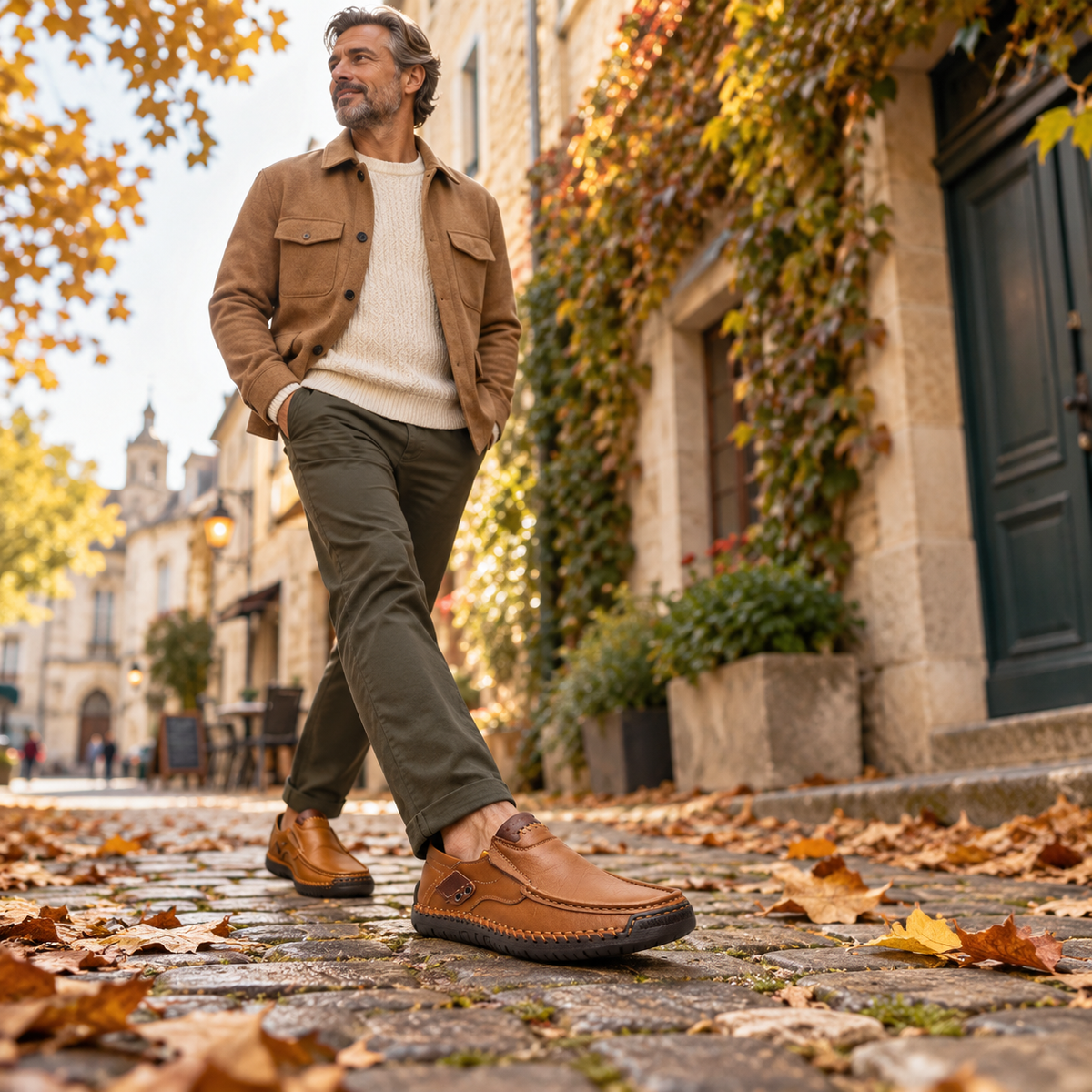 🎁 ¡Último día con un 30 % de descuento! ¡No te lo pierdas! ⏰ Zapatos italianos de piel auténtica, hechos a mano ✅ Soporte para el arco del pie: ayuda a aliviar las molestias ✅ Diseño ergonómico para caminar sin dolor
