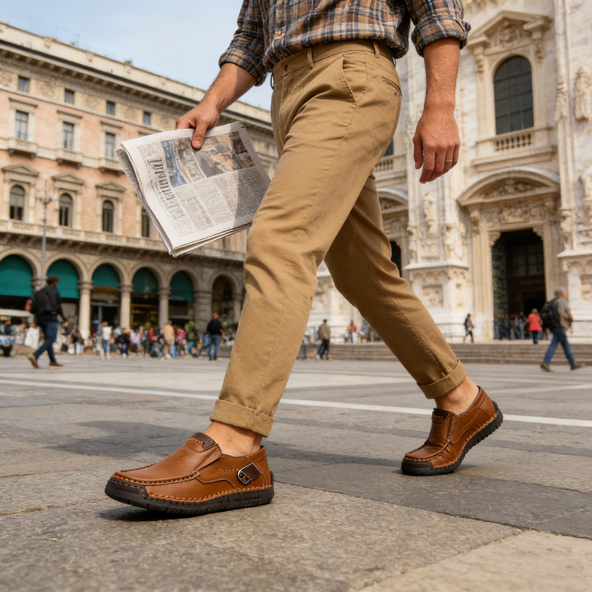 🎁 ¡Último día con un 30 % de descuento! ¡No te lo pierdas! ⏰ Zapatos italianos de piel auténtica, hechos a mano ✅ Soporte para el arco del pie: ayuda a aliviar las molestias ✅ Diseño ergonómico para caminar sin dolor