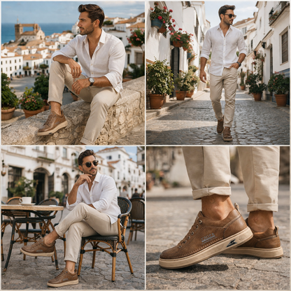 🎁 ¡Último día con un 30 % de descuento! ¡No te lo pierdas! ⏰ Zapatos italianos de piel auténtica, hechos a mano ✅ Soporte para el arco del pie: ayuda a aliviar las molestias ✅ Diseño ergonómico para caminar sin dolor