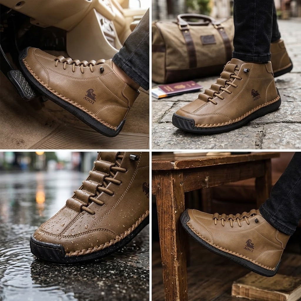 🎁 ¡Último día, 70% de descuento! ¡No te lo pierdas! ⏰ Zapatos italianos de cuero genuino hechos a mano ✅ Soporte para el arco: alivia las molestias ✅ Diseño ergonómico, caminar sin dolor ✅ Unisex