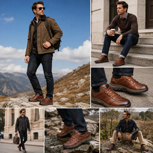 🎁 ¡Último día con un 30 % de descuento! ¡No te lo pierdas! ⏰ Zapatos italianos de piel auténtica, hechos a mano ✅ Soporte para el arco del pie: ayuda a aliviar las molestias ✅ Diseño ergonómico para caminar sin dolor