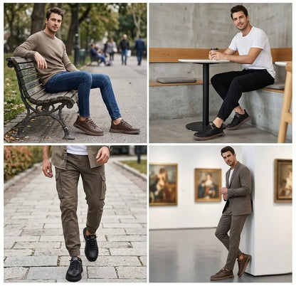 🎁 ¡Último día con un 30 % de descuento! ¡No te lo pierdas! ⏰ Zapatos italianos de piel auténtica, hechos a mano ✅ Soporte para el arco del pie: ayuda a aliviar las molestias ✅ Diseño ergonómico para caminar sin dolor