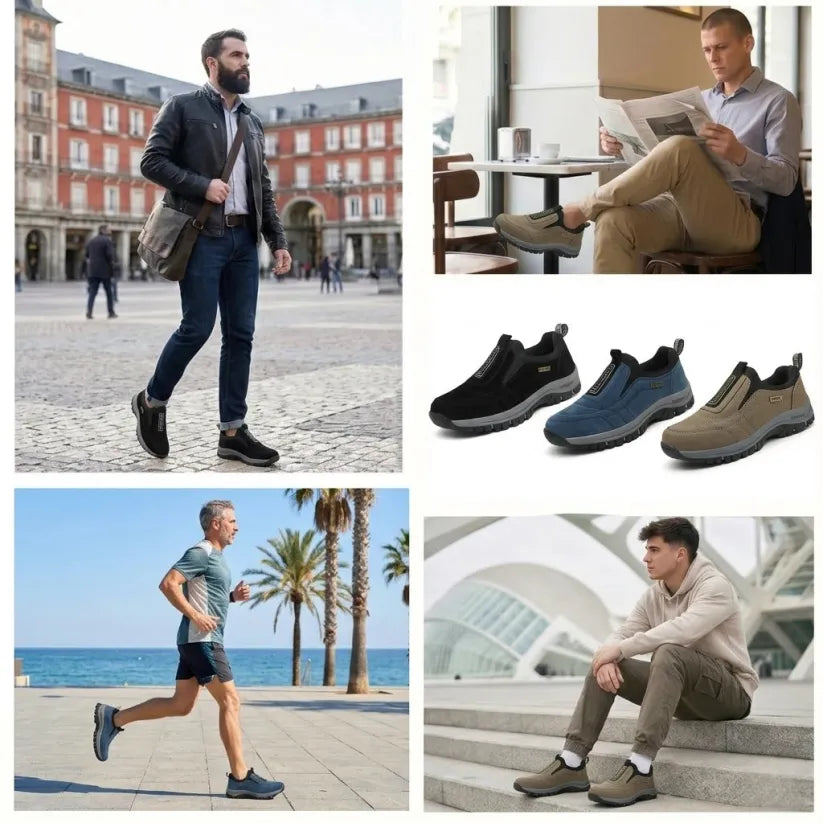 ⏰ ¡30% de descuento hoy! ¡No te lo pierdas! 🔥 Calzado ortopédico de alta calidad con diseño ergonómico y excelente soporte 🦶 Soporte para el arco del pie: ayuda a aliviar el dolor de pies.